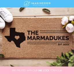 Custom Us State Doormat - Texas Mat Usa Map Custom Family Name Door New Home Gift Ideas Personalized - thumbnail 1