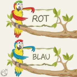 "Wall Sticker ""Parrot Door Sign" - thumbnail 3