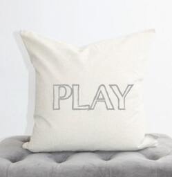 Play Pillow Cover, Lake Pillow, Decor, Playroom Cabin Kids - thumbnail 1