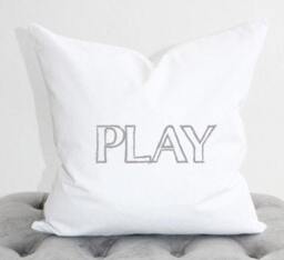 Play Pillow Cover, Lake Pillow, Decor, Playroom Cabin Kids - thumbnail 2