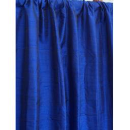 Royal Blue Silk Dupioni Curtain Panels - Rod Pocket, Grommet, Box Pleat, Three Pinch Tab Top & Plain Ring Top - thumbnail 3