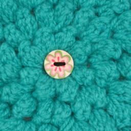Green Crochet Canvas Wall Hanging - thumbnail 2