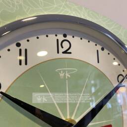 Handmade Jadeite Green Starburst Wall Clock Mid-Century Atomic Style - thumbnail 3