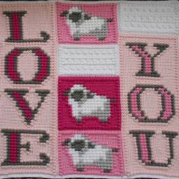 Valentine Package Pattern For Crocheted Blanket - thumbnail 2