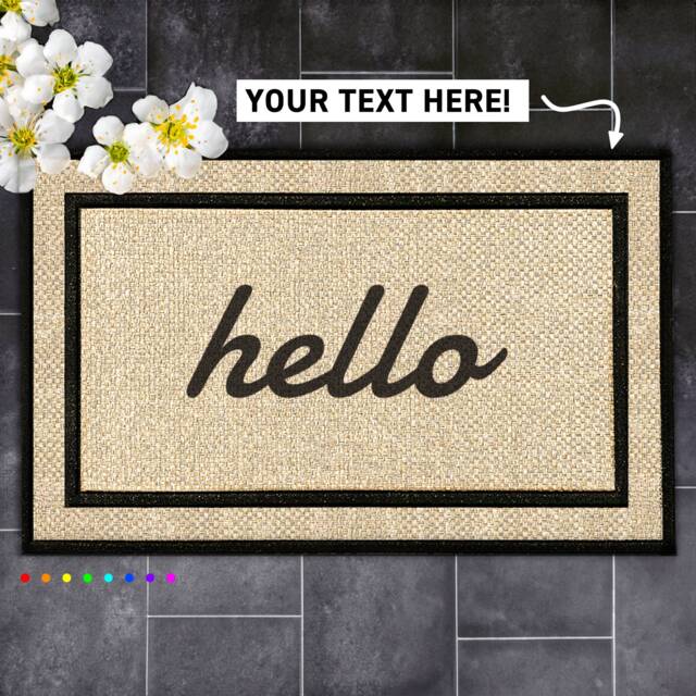 Make A Statement At Your Front Door With Personalized Custom Text Doormat - Customize Yours Today - image 1