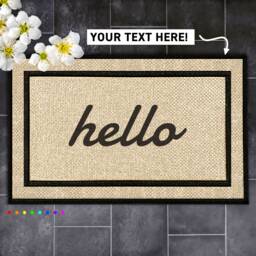Make A Statement At Your Front Door With Personalized Custom Text Doormat - Customize Yours Today - thumbnail 1