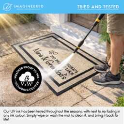 Make A Statement At Your Front Door With Personalized Custom Text Doormat - Customize Yours Today - thumbnail 2