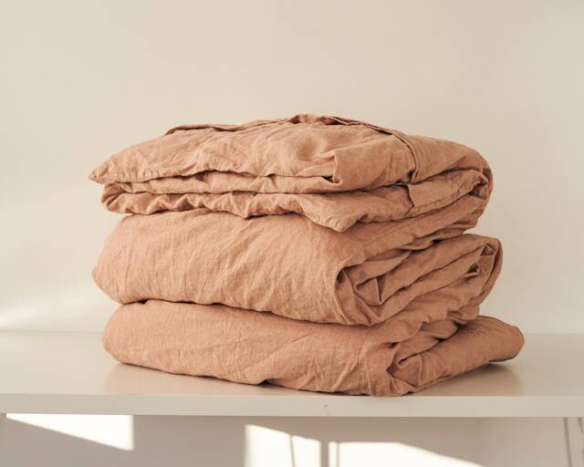 Hazelnut Linen Duvet Cover European Bedding - image 1