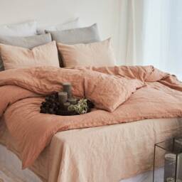 Hazelnut Linen Duvet Cover European Bedding - thumbnail 2