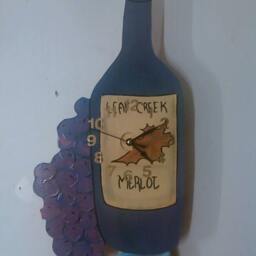Wine Bottle Pendulum Wall Clock - thumbnail 3