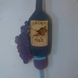 Wine Bottle Pendulum Wall Clock - thumbnail 2