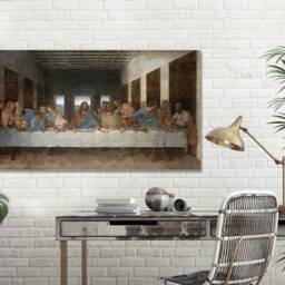 Last Supper By Leonardo Da Vinci, Panoramic, Home D??cor, Framed Canvas Art Print - thumbnail 3