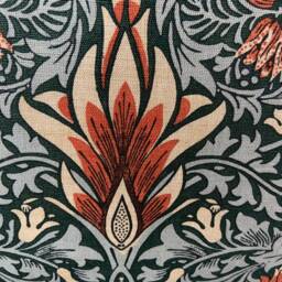 William Morris Snakeshead Green Fabric Vintage Designer Cushion Pillow Cover - thumbnail 4