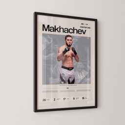 Islam Makhachev Poster, Ufc Inspired Mma Wall Art, Fighter Legacy Print, Combat Sports Gym Decor Gift - thumbnail 3