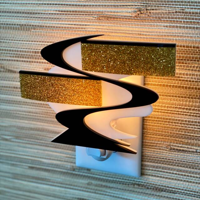 "Mid Century Modern Night Light ""Z Lux" - image 1