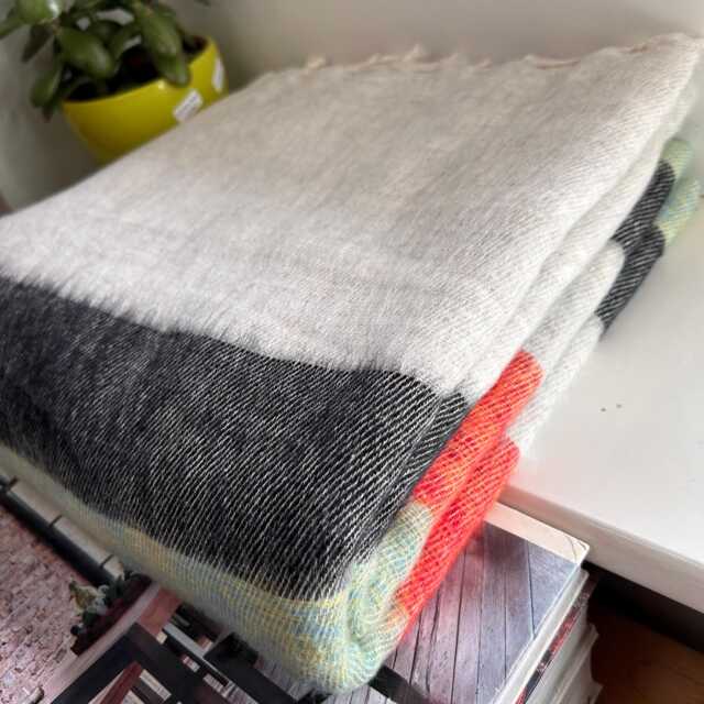 Yak Wool Blanket/ Living Room Throw /Sofa /Travel Throw/ Rug Camping Wrap/Meditation Out Door Hand-Loomed Nepal M9 - image 1
