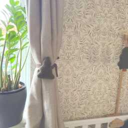 Curtain Tie Backs, Forest Green Woodland Nursery Or Kids Decor - thumbnail 2