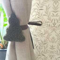 Curtain Tie Backs, Forest Green Woodland Nursery Or Kids Decor - thumbnail 3