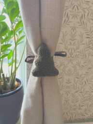 Curtain Tie Backs, Forest Green Woodland Nursery Or Kids Decor - thumbnail 1
