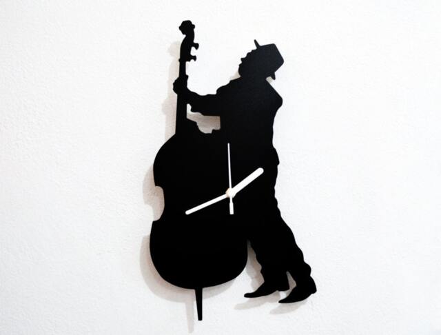 Cello Jazz Musician - Wall Clock - image 1