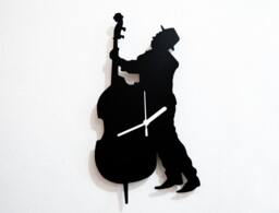 Cello Jazz Musician - Wall Clock - thumbnail 1