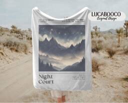 Velaris Licensed Sarah J Maas Blanket Acotar Decor Sjm Quilted Throw Merch Book City Of Starlight - thumbnail 1