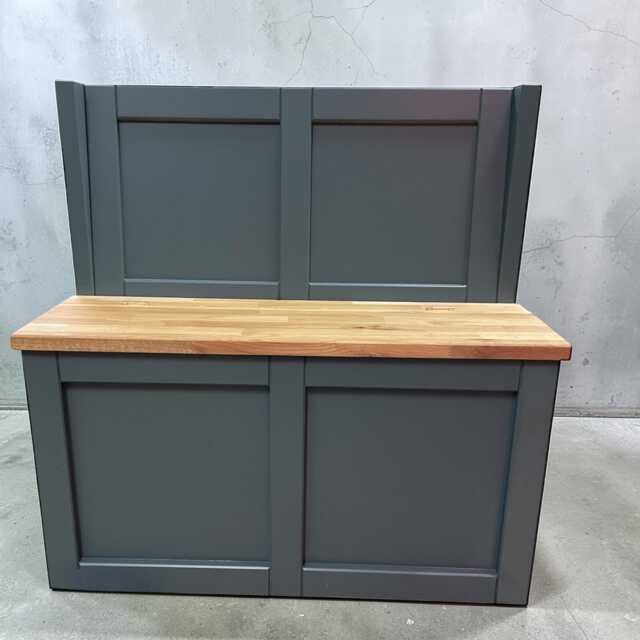 Shaker Monks Bench With Solid Oak Seat Hallway Storage Settle - image 1