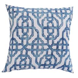 Hamptons Style Cushions, Geometric Hampton's Pillows, Brown & White Coastal, Scatter Cushion Covers. Chair - thumbnail 4