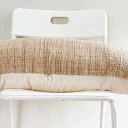 Handwoven Hemp Lumbar Pillow Cover Karen Tribal Design - thumbnail 3