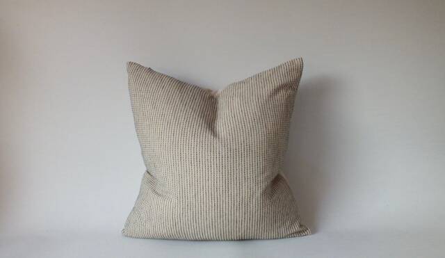 Hmong White Striped Pillowcase Ethnic Cotton Sofa Cushions Home Decor Living Room Pillows - image 1