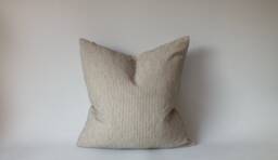 Hmong White Striped Pillowcase Ethnic Cotton Sofa Cushions Home Decor Living Room Pillows - thumbnail 1