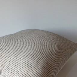 Hmong White Striped Pillowcase Ethnic Cotton Sofa Cushions Home Decor Living Room Pillows - thumbnail 4