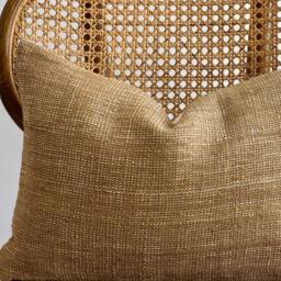 Brown Tribal Hemp Hand Woven Natural Dye Color Pillow Cover - thumbnail 2