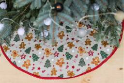 Christmas Ornament Tree Skirt, Large Skirt For Decor, Rustic Skirts, Topper, Xmas Skirts