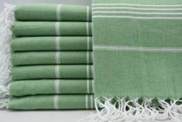 "Ultra Soft Towel, Turkish Peshtemal, Olive Green Towel, 40""x70"