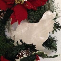Cavalier King Charles, Dog Tree Topper, Holiday Decoration, Wreath Christmas, Aluminum, Stars, Dog Lover Gift - thumbnail 3