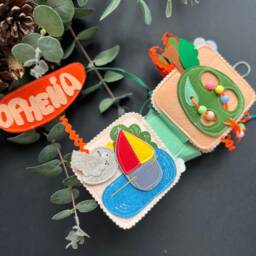Personalised Felt Quiet Book From 6 Month To 2 Years, Educational Book, Felt Busy Book, Baby Activity Book. Activity Toys - thumbnail 3