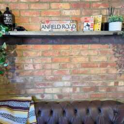 Anfield Road Sign Real Rust Vintage Style Metal Wall Art - thumbnail 2