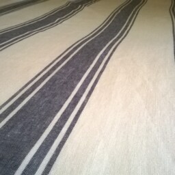 stripped Linen Bed Sheet European Heavy Weight - thumbnail 3