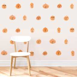 Pumpkins - Fabric Wall Decal Seasonal Mej - thumbnail 2