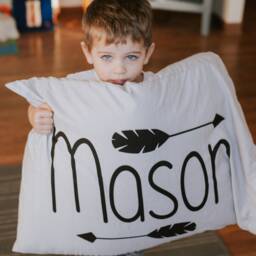 Personalized Pillow - Custom Name Pillowcase Baby Crib Toddler Boys For Boy - thumbnail 2