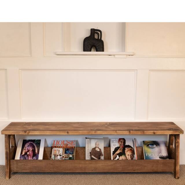 Arvid Reclaimed Wood Storage Bench, Choice Of Sizes+Colours - image 1