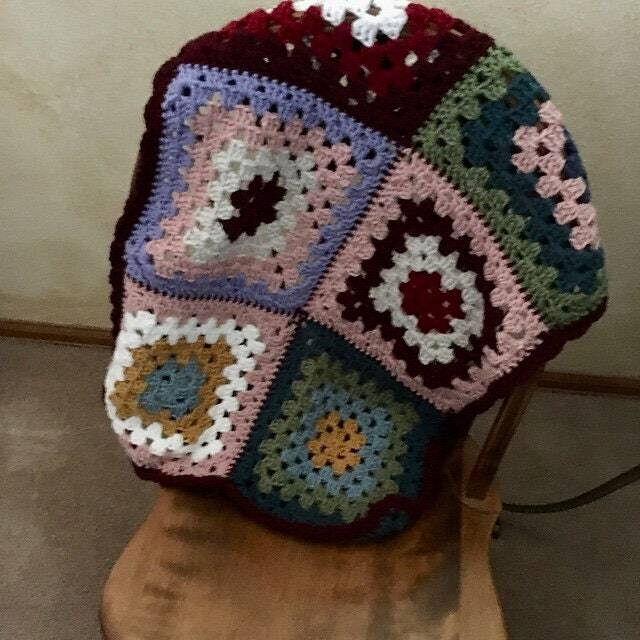 Traditional Granny Square Baby Blanket - Small Crib Boy Or Girl - image 1