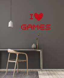 Video Games Vinyl Wall Decal Gamer Room Pixel Art Playroom Interior Stickers Mural - #2939Di - thumbnail 1