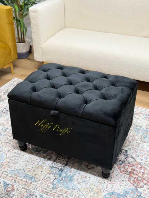 Daisy Storage Ottoman Footstool Coffee Table Pouffe Bench Chesterfield Declutter Living Space - image 1