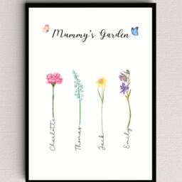 Personalised Grandma's Garden Print, Mother's Day Gift - thumbnail 2
