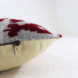 Silk Velvet Ikat Pillow Cover - thumbnail 4