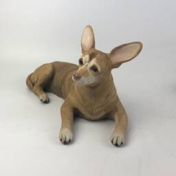 Pet Memorial, Clay Sculpture, Portrait, Dog Custom Sculpture With Toy - thumbnail 4