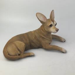 Pet Memorial, Clay Sculpture, Portrait, Dog Custom Sculpture With Toy - thumbnail 3