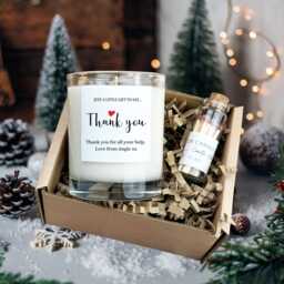 Personalised Thank You Candle For Friend, Teacher Or Colleague - Thoughtful Gift Her - thumbnail 1
